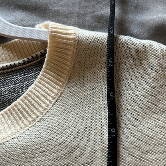 Knitted Long Sleeve Sweater Crew Neck Cute Star Printed Pullover - Picture 7 of 7